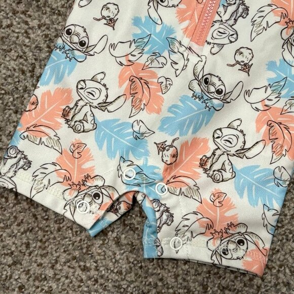 Disney Stitch Rash Guard/Swim Suit 0-3mo - Picture 3 of 5